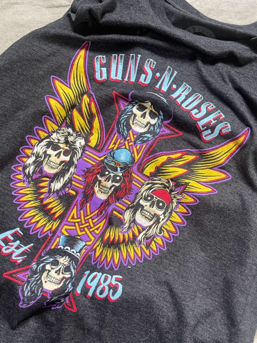 Guns N Roses Est 1985 Sleeveless Tour Band Tee Small - Picture 3 of 3